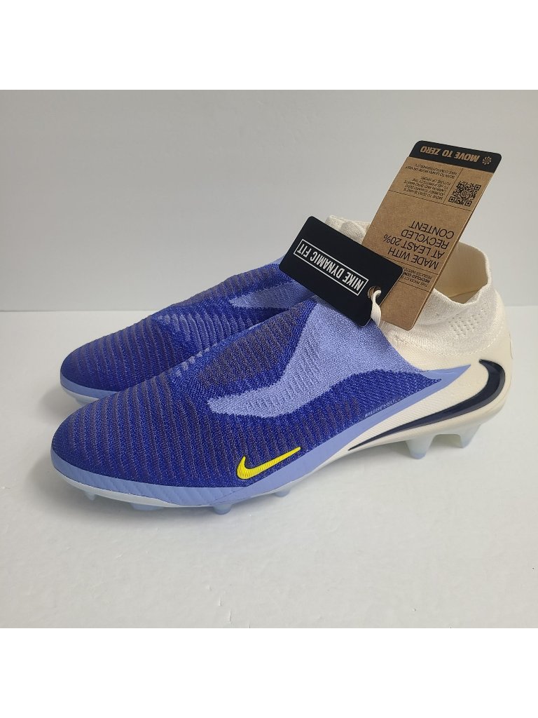 New Nike Phantom 6 High Elite Fg Soccer Cleats Hq2328-400 Size 12 Racer Blue
